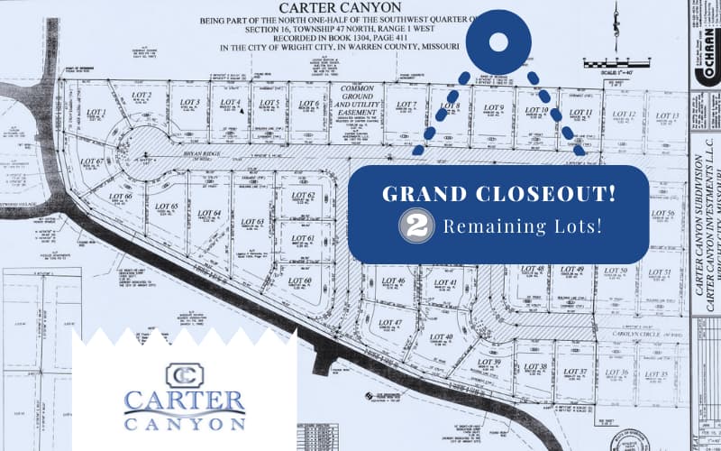Carter Canyon Plot Map